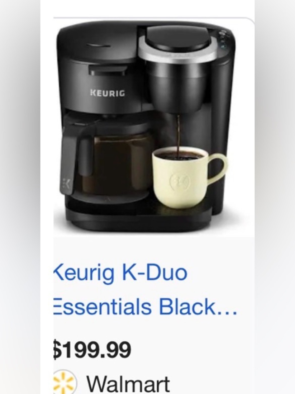 New Black Keurig Coffee Maker with box and user’s guide